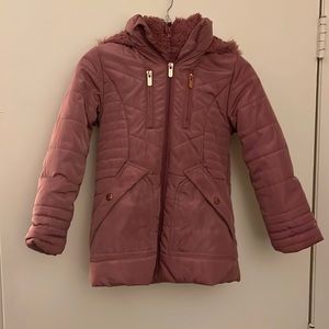 Tahari Girl Dusty Pink Size 5 Winter Coat